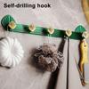 Wall Hook Adhesive Wall Hook Wall Mounted Coat Hooks Shell Design Heavy Duty Adhesive Entryway Hanger Decorative Rust for Towels