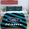 3pcs Duvet Cover Set (1*Duvet Cover + 2*Pillowcase, Without Core), Custom Name Manchester City FC Pattern Bedding Set, Home Bedroom Decor Gift