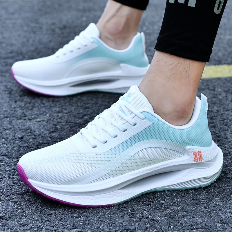 

Purple White Athletic Sneakers Men Street Style Platform Running Sneakers Women Casual Sport Shoes Casual Fitness Training Exerc 36