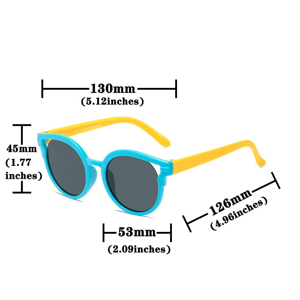 New Children Sunglasses Boys Girls Cute Color round Sunglasses Kids Vintage Sunglasses Protection Classic cat eye sun glasses