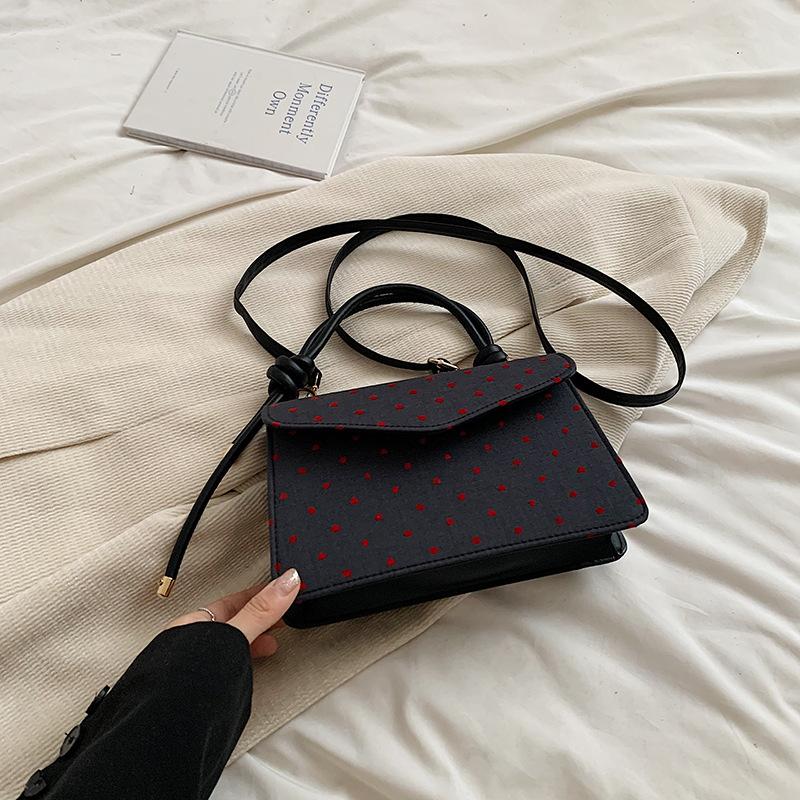 

Сумка в горошек Женская трендовая модная маленькая квадратная сумка Высококачественная сумка через плечо