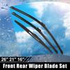 3pcs 26" 21" 16" Car Windshield Wiper Blade Kit for Lexus RX350 16-22 Top-Lock
