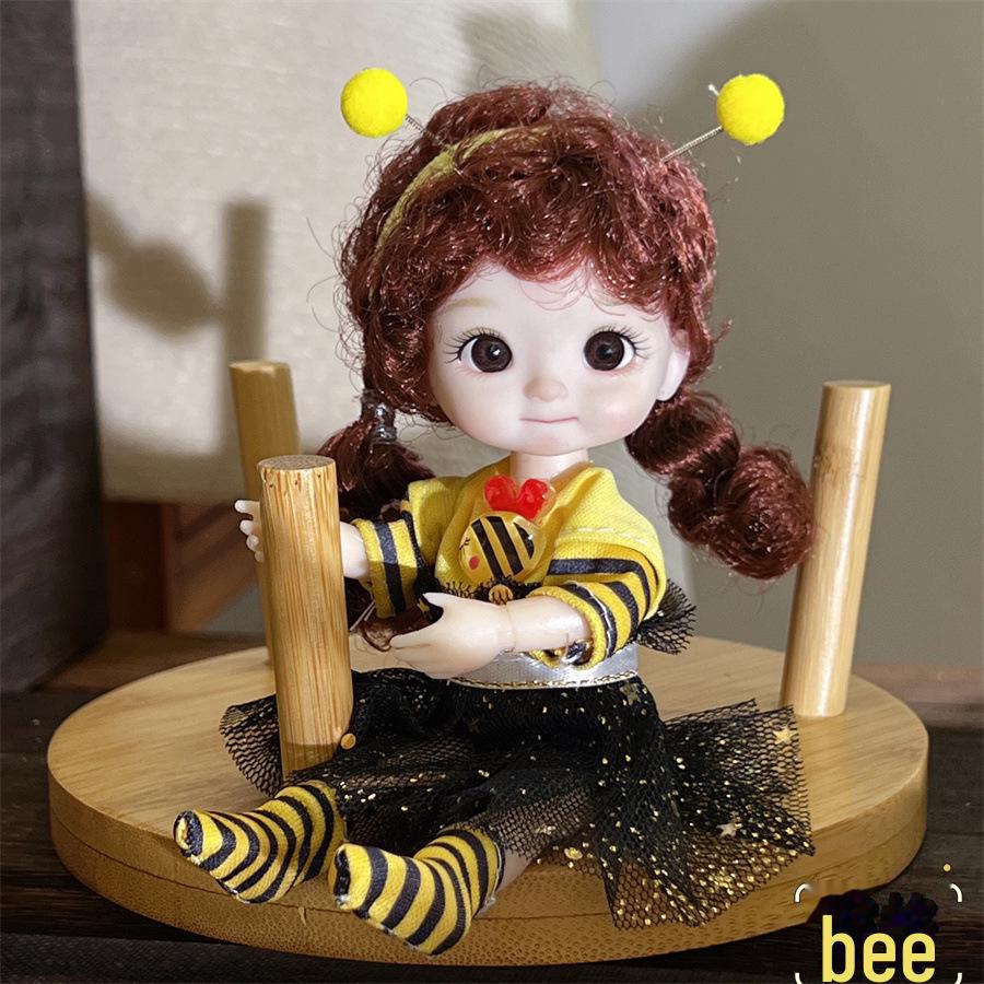 

8-дюймовий набір для ляльки принцеси BJD і набір макіяжу - ідеальний подарунок на день народження для дівчат bee; Naked baby