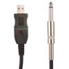 BAAU 2pcs 3 Meters Guitar To PC USB Recording Cable Lead Adaptor Converter Connection Interface 6.5mm