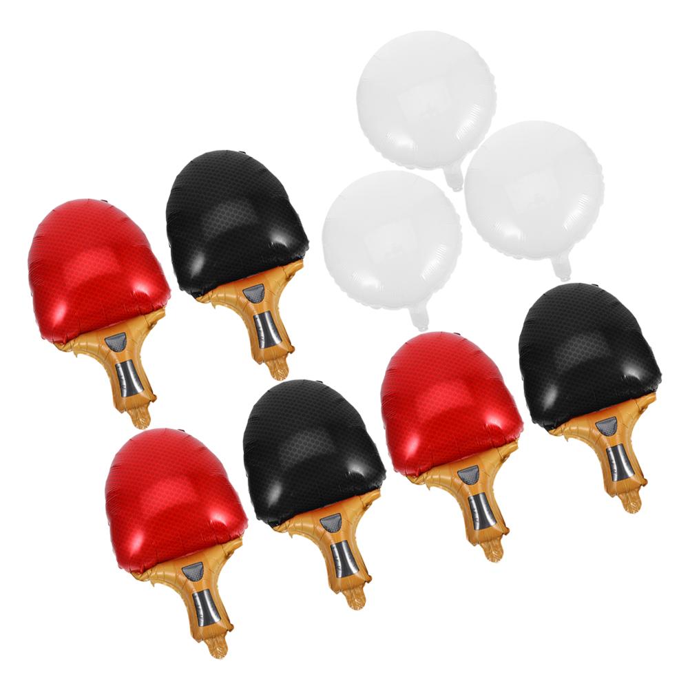9 Pièces Ballons de Tennis de Table Sportifs Feuille Réutilisables Décorations Fournitures de Fête d'Anniversaire Événements Intérieur Extérieur Ballon de Tennis de Table