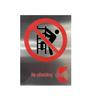 Rainproof & Sunproof Stainless Steel Safety Sign: Danger of High Voltage & Electric Shock - Do Not Cross or Climb