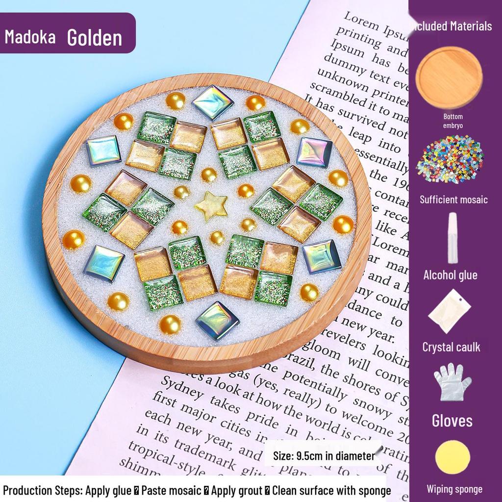 DIY Mosaic Coaster Craft Kit for Kids - Patchwork Creative Art