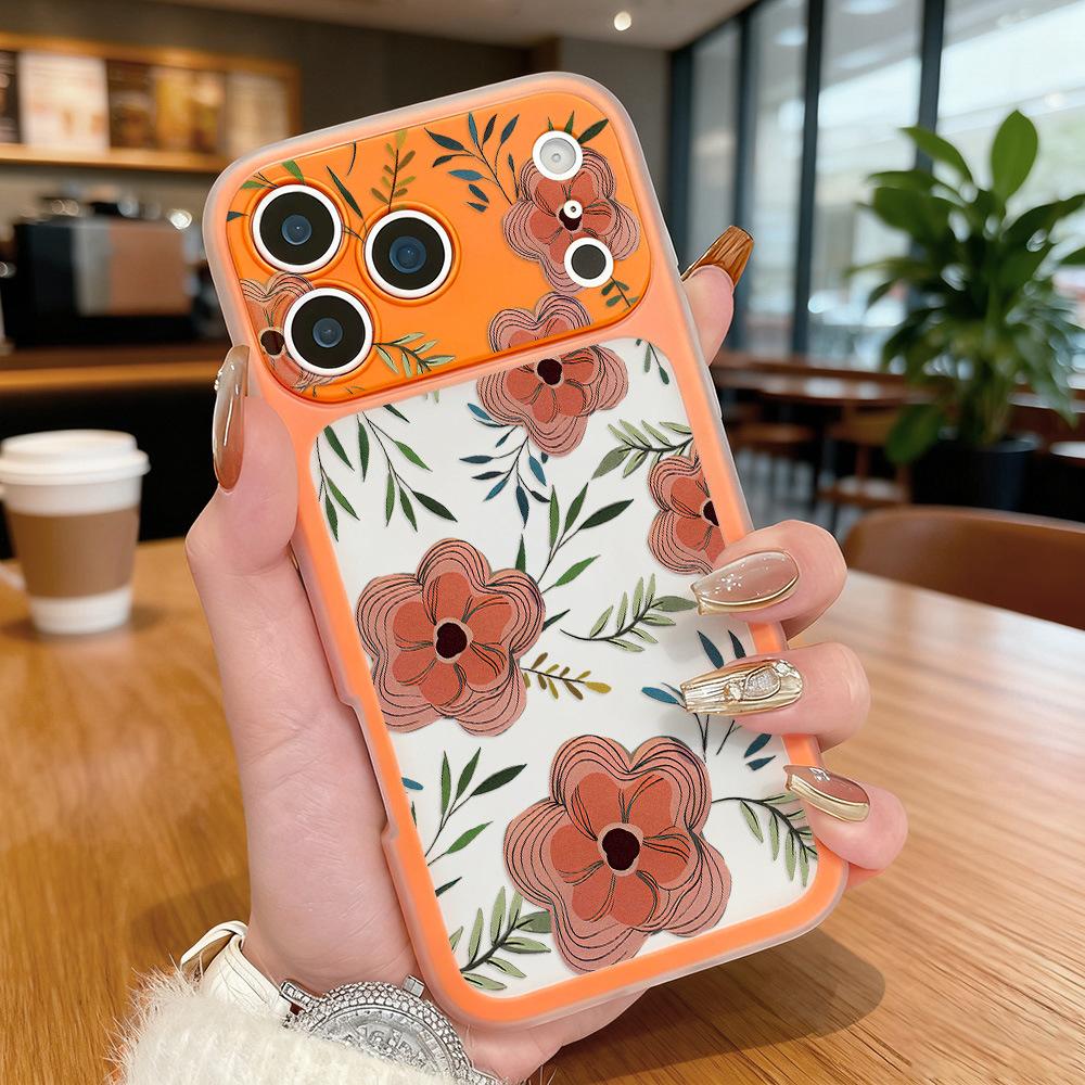 Applicable to iPhone17promax small fresh flower two-in-one mobile phone case Apple 16 niche 15 generation hair fine hole