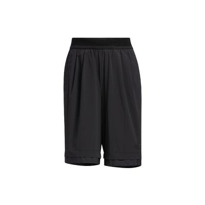 Casual Drawstring Waist Solid Color Sports Shorts Women Bottoms Black HE9962