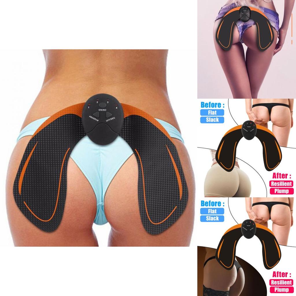 Ems Butt Lifting Trainer For Men And Women Pu Material Portable Fitness Device