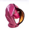 Erotic Leather Hood with Open Eye and Mouth Design