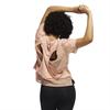 Adidas Aeroready Breathable Comfortable Soft Short Sleeve T-Shirt Women Tops Pink White GR8177