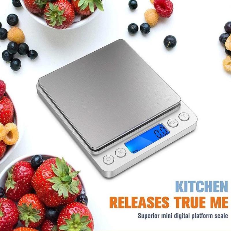 Rechargeable 3000G/0.1G Food Weighing Scale Digital Kitchen Scale Weight Grams Cooking Baking