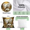 Jungle Elephant Cushion Pillowcase Printed Polyester 45X45Cm Throw Pillowcover Decorative Sofa Cushion Pillowslip Home Decor