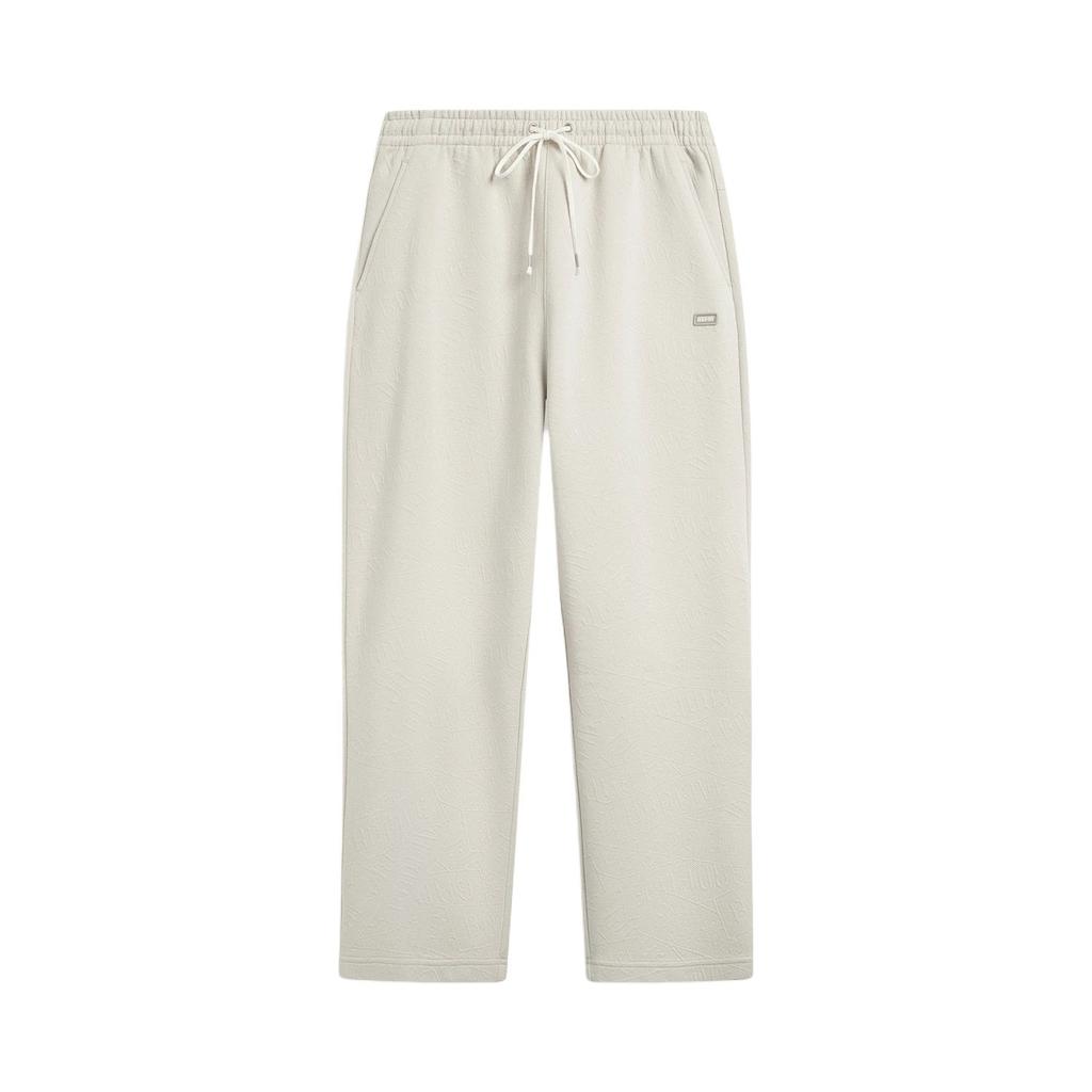 Li Ning Badfive Solid Color Soft Lace-Up Simple Versatile Casual Pants Men bottoms AKLV773-1