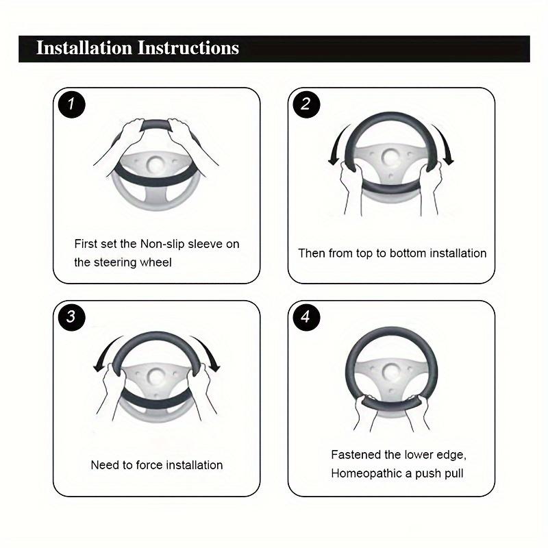 1PC Diamond Car Steering Wheel Handle Without Inner Ring, New All Season Universal