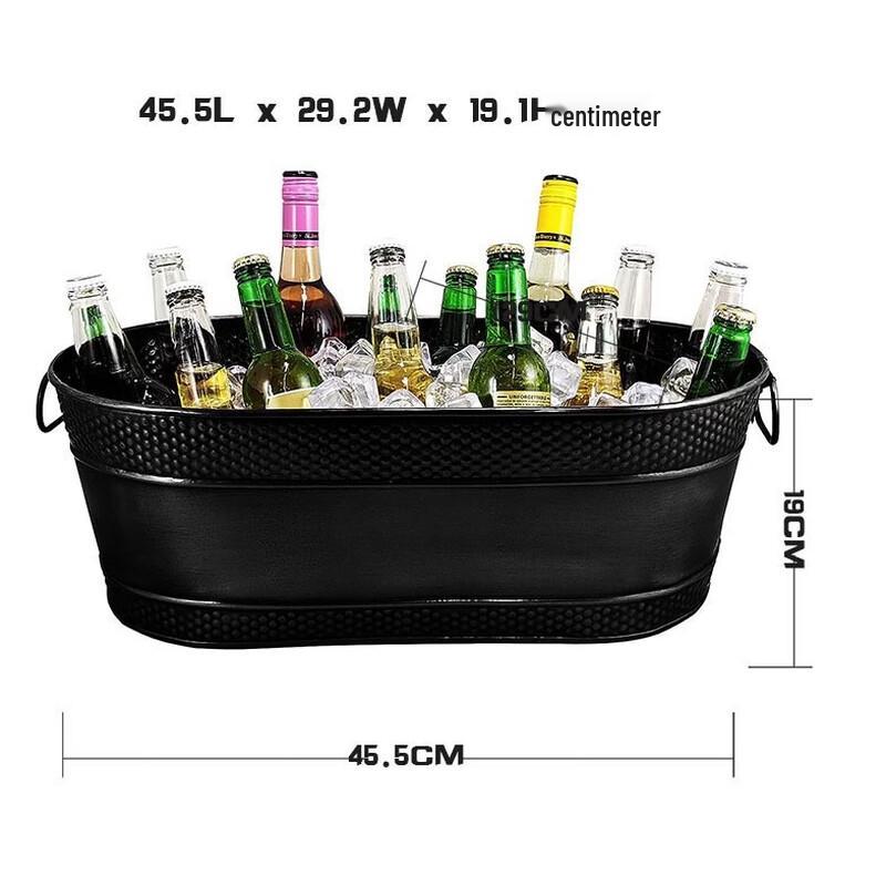 European Light Luxury Gold Oval Ice Bucket