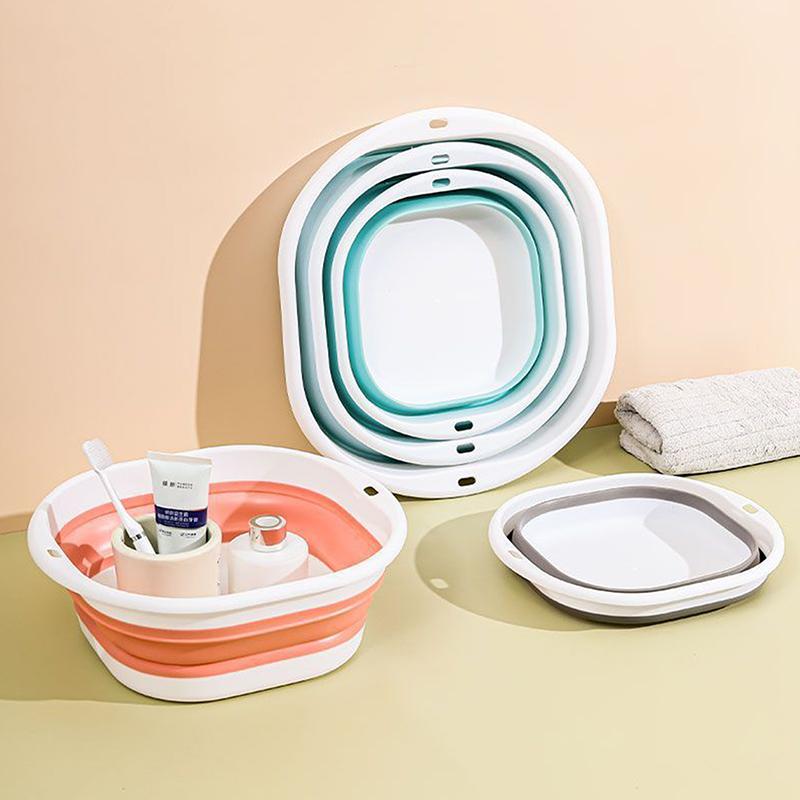 Travel Big Washbasin Folding Washbasin Portable Household Compression Basin For Student Dormitory Bathroom Accessories