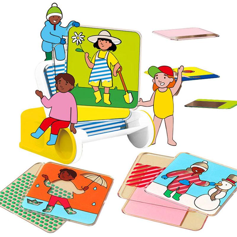 Children Logical Thinking Board Game Montessori Fun Dress-Up Color Matching Learning Sensory Thinking Training Educational Toys