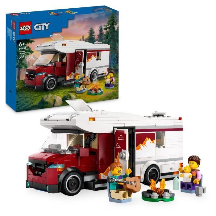 LEGO City 60454 Le camping-car d’aventures - Jeu de construction pour garçon dès 6 ans