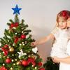 Weihnachtsbaumspitze Weihnachtsstern Baumspitze Dekoration Feiertagsdeko Ornament Festliche Indoor-Party Wohnaccessoires Für