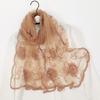 Flower Pattern Retro Scarf Elegant Embroidered Flower Scarf New Lace Scarf  Casual Wear