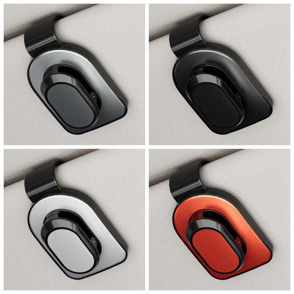 Clip-on Eyeglass Hanger Press Car Visor Accessory Convenient Auto Sunglasses Holder  Card