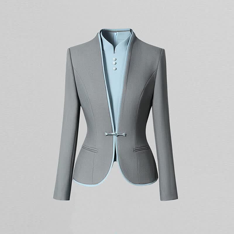 Treluoman Women's New Chinese Style Professional Suit Set