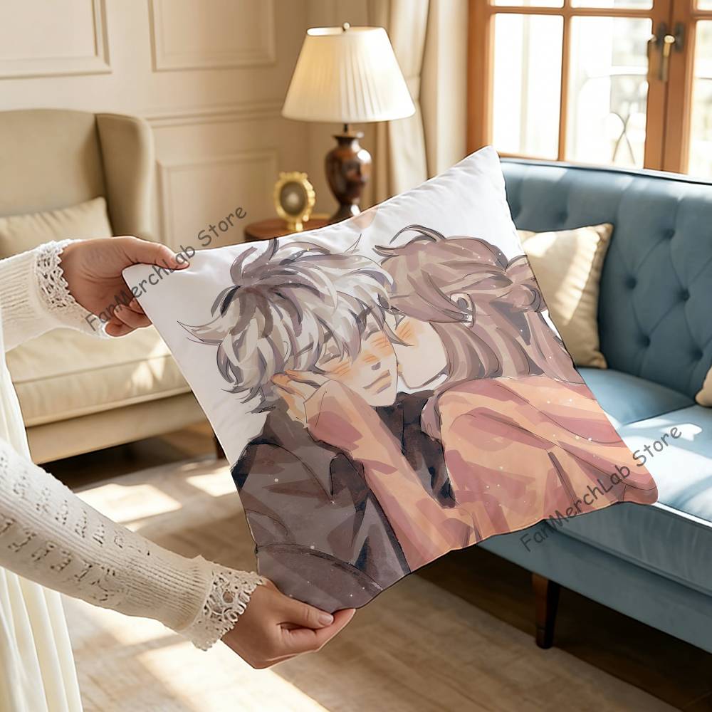 CCherry Crush Pillowcase Pillowslip Cushion Plush Boys Girls Cartoon Anime Kawaii Decoration Kids Birthday Cute Gifts