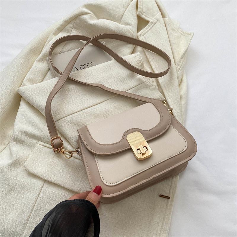 Trendy Fall Women's Crossbody Bag With Unique Lock Closure Versatile Small Purse