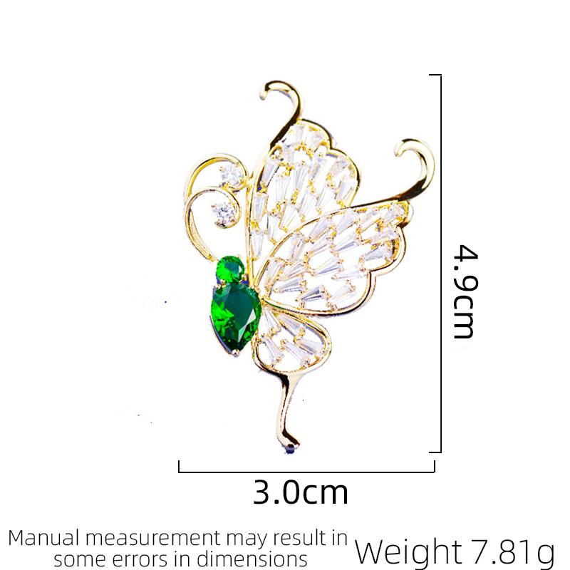 

Purple Fashion Zircon Butterfly Brooch For Women Luxurious And Elegant Enamel Butterfly Brooch For Men Vintage Clothing Gift