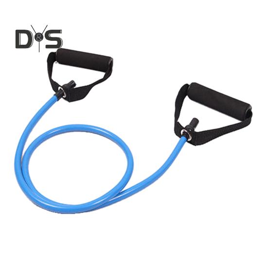 Fitness Resistance Band with Anti-slip Handle Portable Men Women Arm Shoulder Stretch Strength Training Leg Toning Exercise Elastic Strap Tension