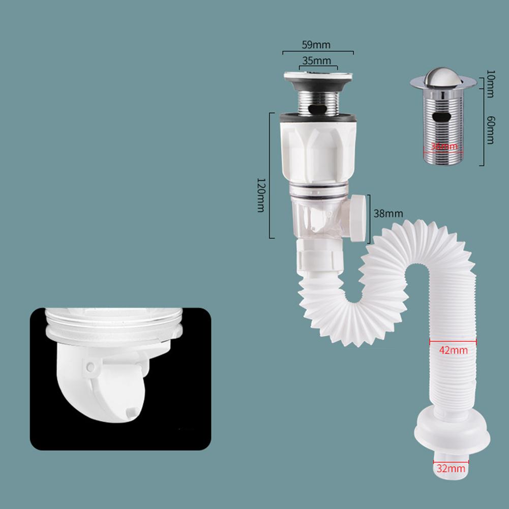 Deodorant Deodorant Drain Pipe Straight Wall Drain Washbasin Deodorant Drain Hose Straight Wall Drain Drain Connector