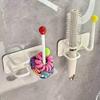 Self Adhesive Wall Mounted Headband Hook Multifunctional Punch-Free Hair Dryer Bracket Space Saving Waterproof Wall Hanging Hook