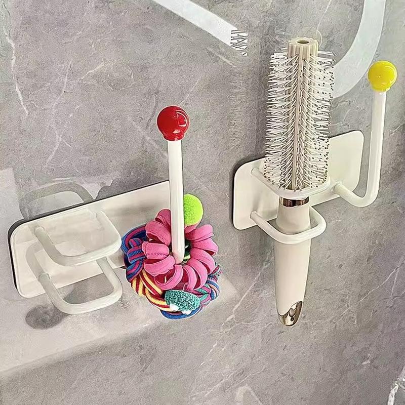 Selvklebende veggmontert pannebåndkrok Multifunksjonell stansfri hårfønerbrakett Plassbesparende vanntett vegghengekrok