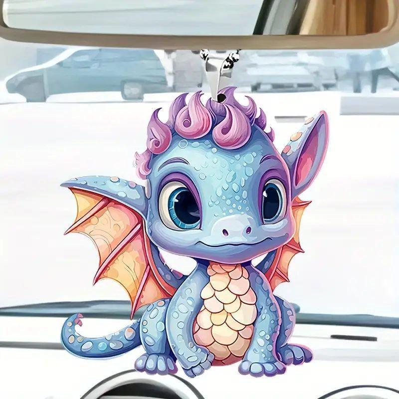 

And Fun Colorful Acrylic Curly Dragon Hanging Decoration For Accessories Car 1