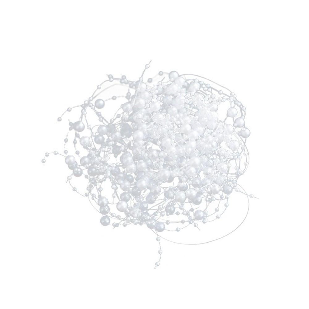 White Gold Christmas Tree Beads Chain Glitter Branch Garland Crystal Curtain Home New Year Decor