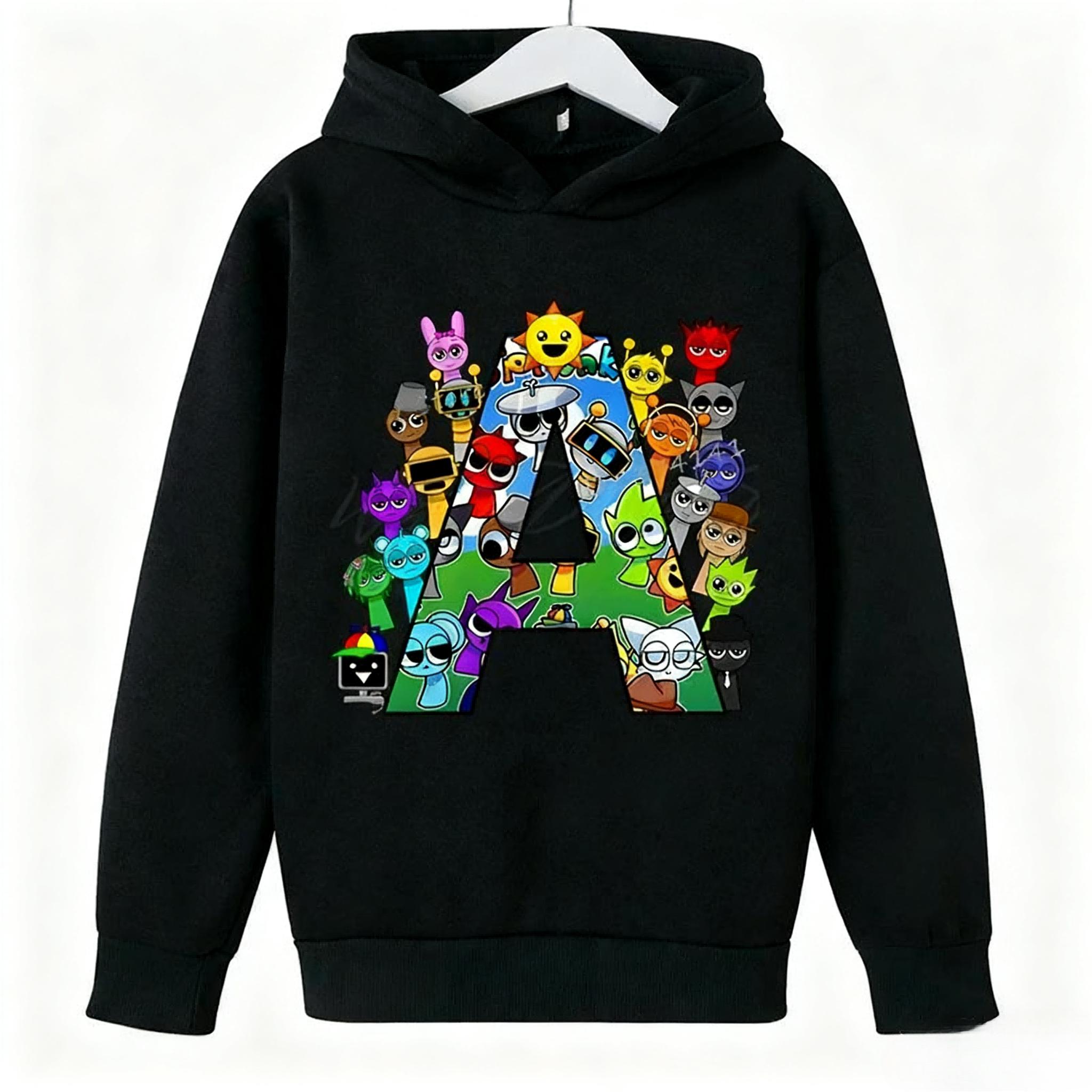 

Осінньо-зимові толстовки з принтом ініціалів персонажа Справкі, модні, повсякденні, теплі, спортивні, з довгим рукавом, дитячі, для хлопчика 110