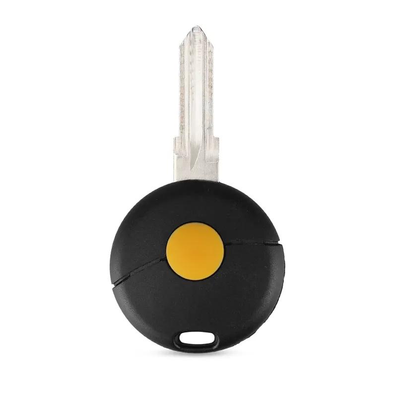 KEYYOU 10Pcs 1 Button For Benz Mercedes Smart Fortwo 450 Cabrio City Cross Forfour W124 W202 W210 Remote Car Key Shell Case Fob
