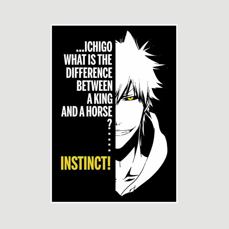 Vintage Inspirational Quote Poster Anime Finger Luffy Deku Posters White Paper Text Art Pictures Home Decor Bar Decoration Painting Interior Mural