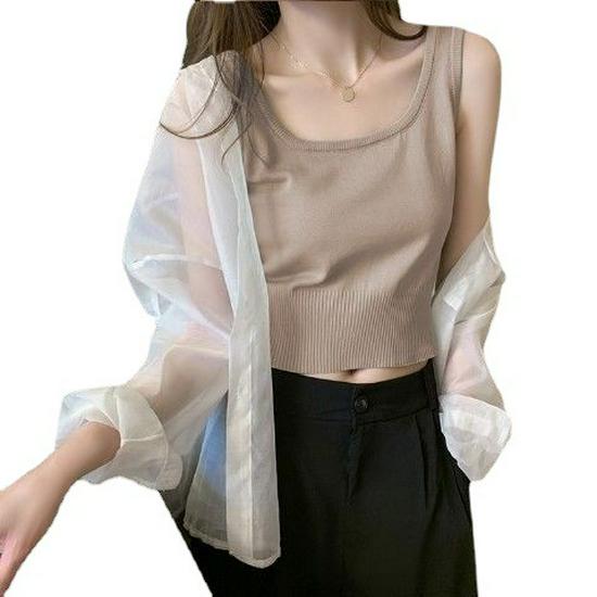 Women's Slimming Sleeveless Ice Silk Tank Top - New Spring/Summer Base Layer