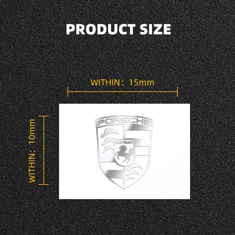 New Car Styling 3D Metal Car Interior Decoration Sticker Badges Car Accessorie For Porsche GTS Cayenne Cayman Panamera Macan 911 718 928 90