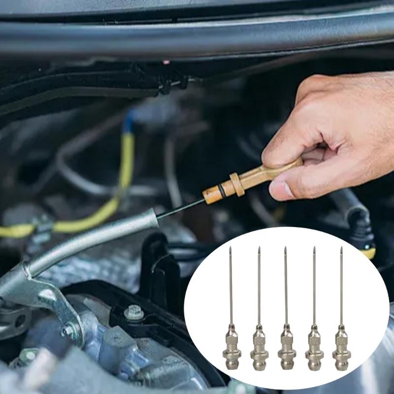 5 st Oljesprutmunstycken i Stål Rostbeständiga Design Hällare för Exakt Oljetillförsel i Köks- & Industriell Användning