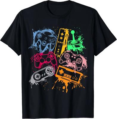 2026 New Summer Cotton Tshirt Video Game Console Controller Retro 80_s 90_s Gamers Gift Men T-shirts - Stylish Casual Fun Shi...