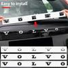 Bjz9 3D ABS Logo Letters Car Rear Trunk Badge Sticker For Volvo Xc60 Xc90 V40 V60 S60 V50 V90 S80 C40 XC40 V70 XC70 C30 C70 T5 T6