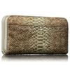 [VOICE] Align Women's Anaconda Diamantina Long Wallet, Made in Italy by Atema, featuring Cowhide Leather with Elegant Python Embossing, Perfect for