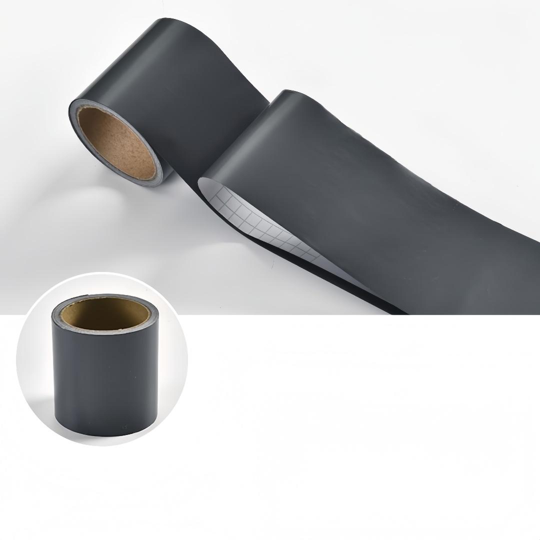 

1PC 5m/196.85inch PVC Self-adhesive Skirting Line Waist Line Wallpaper Baseboard Wall Border Stickers сірий колір