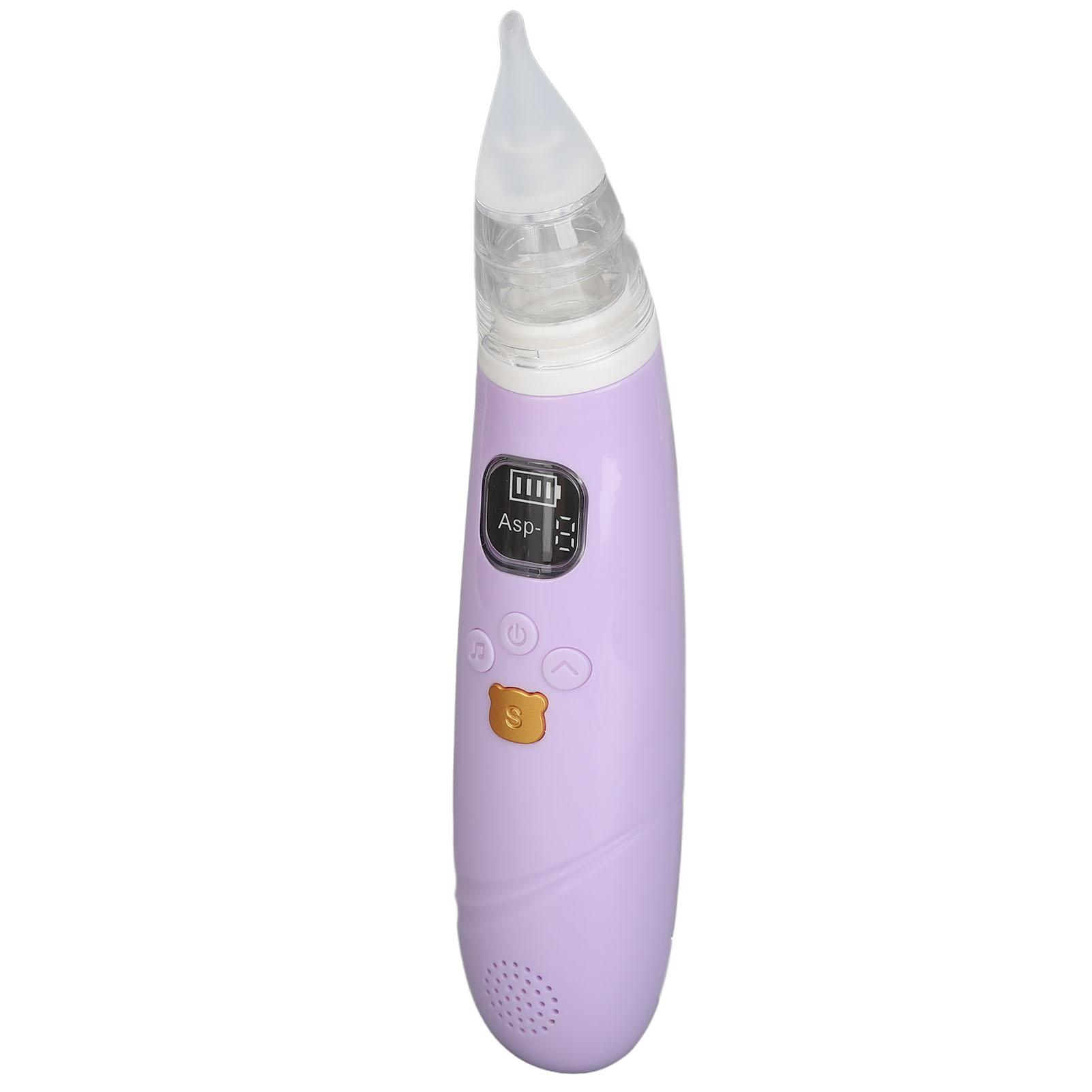 DIHOOM Aspiratore Nasale Elettrico Per Neonati – 3 Livelli, 3 Punte In Silicone, Con Musica E Luce LED