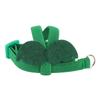 Parrot Harness Leash Adjustable Elastic Bite Resistant Ergonomic Pet Bird Harness Traction Rope with Cute Wings S Green