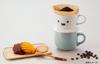Sun Art Cute Tableware [Polar Bear] Coffee Dripper, 13.5cm Diameter, White, SAN2542-1